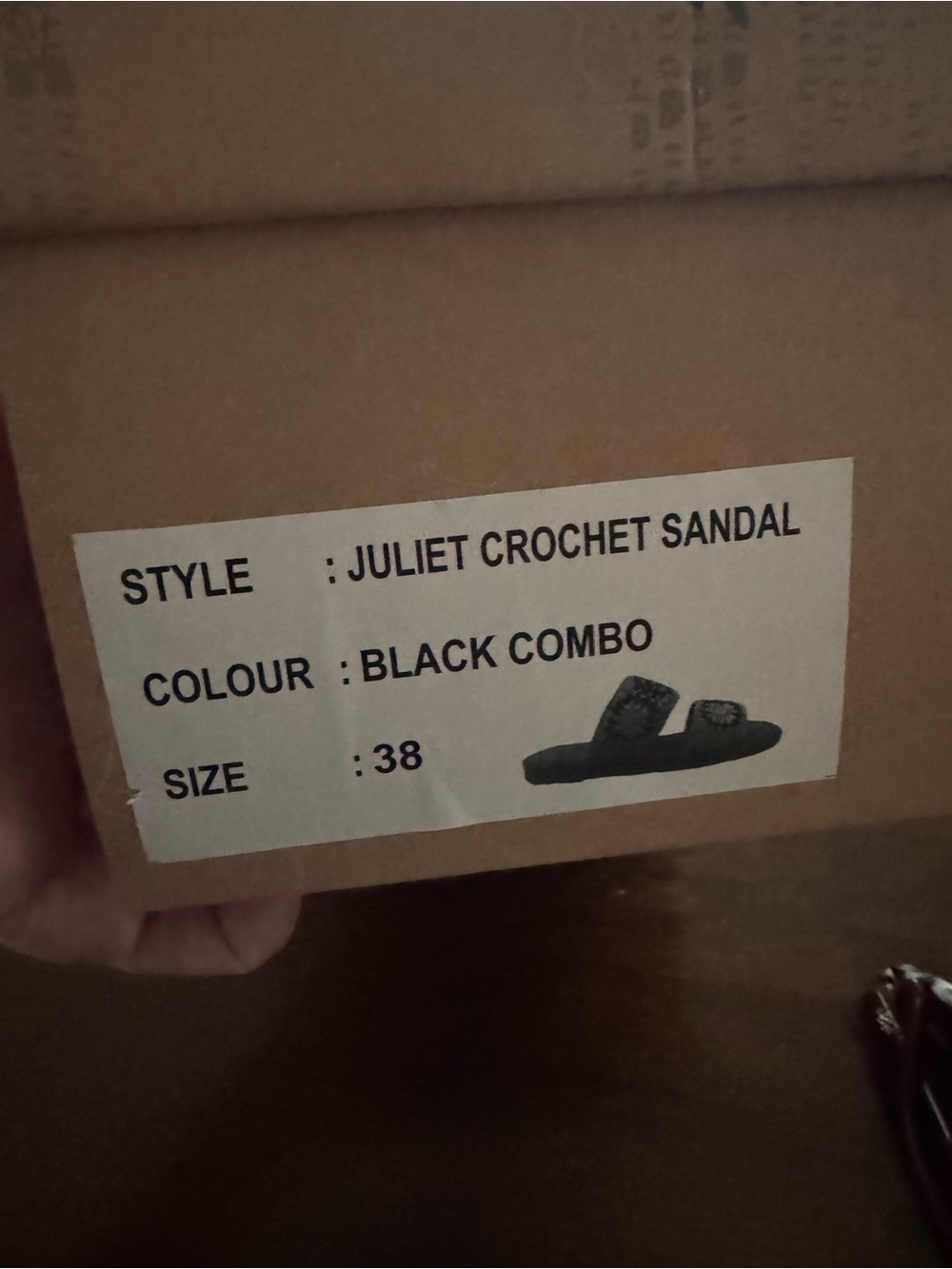 Free People Juliet Crochet Sandal - Black Combo